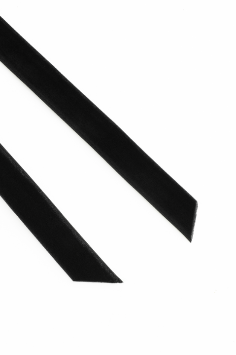 VELVET HAIRBOW-BLACK