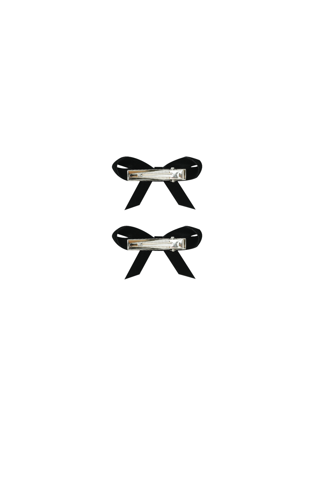 SMALL VELVET HAIRBOWS-BLACK