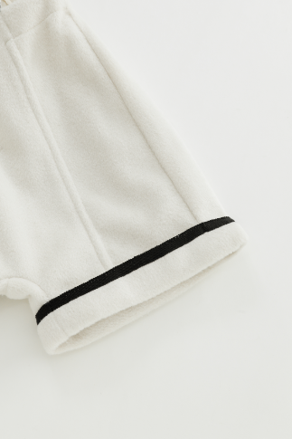 TIP END WOOL SHORTAL-CREAM