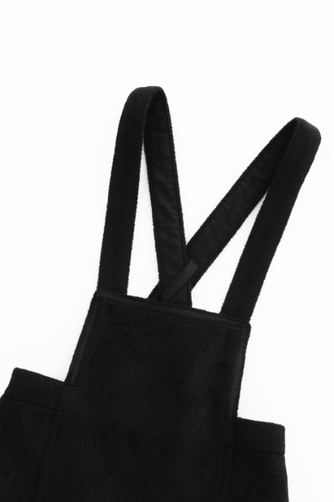 WOOL SHORTAL-BLACK