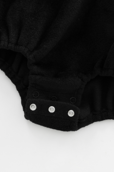PETER PAN COLLARED WOOL ROMPER-BLACK