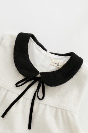 PETER PAN COLLARED WOOL JUMPER-CREAM