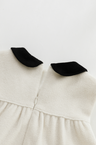 PETER PAN COLLARED WOOL JUMPER-CREAM