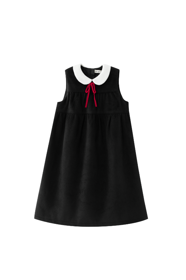 PETER PAN COLLARED WOOL JUMPER-BLACK