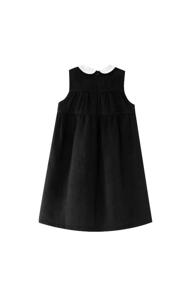 PETER PAN COLLARED WOOL JUMPER-BLACK