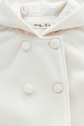 DOUBLE BREASTED WOOL JACKET-CREAM
