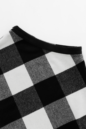 WOOL PLAID MIDI SKIRT-BUFFALO PLAID
