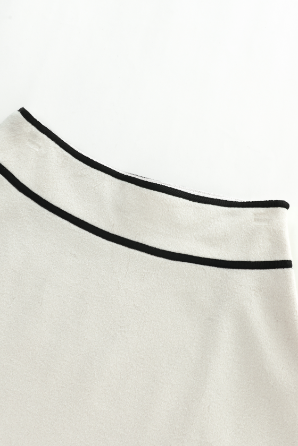 MIDI WOOL CIRCLE SKIRT-CREAM