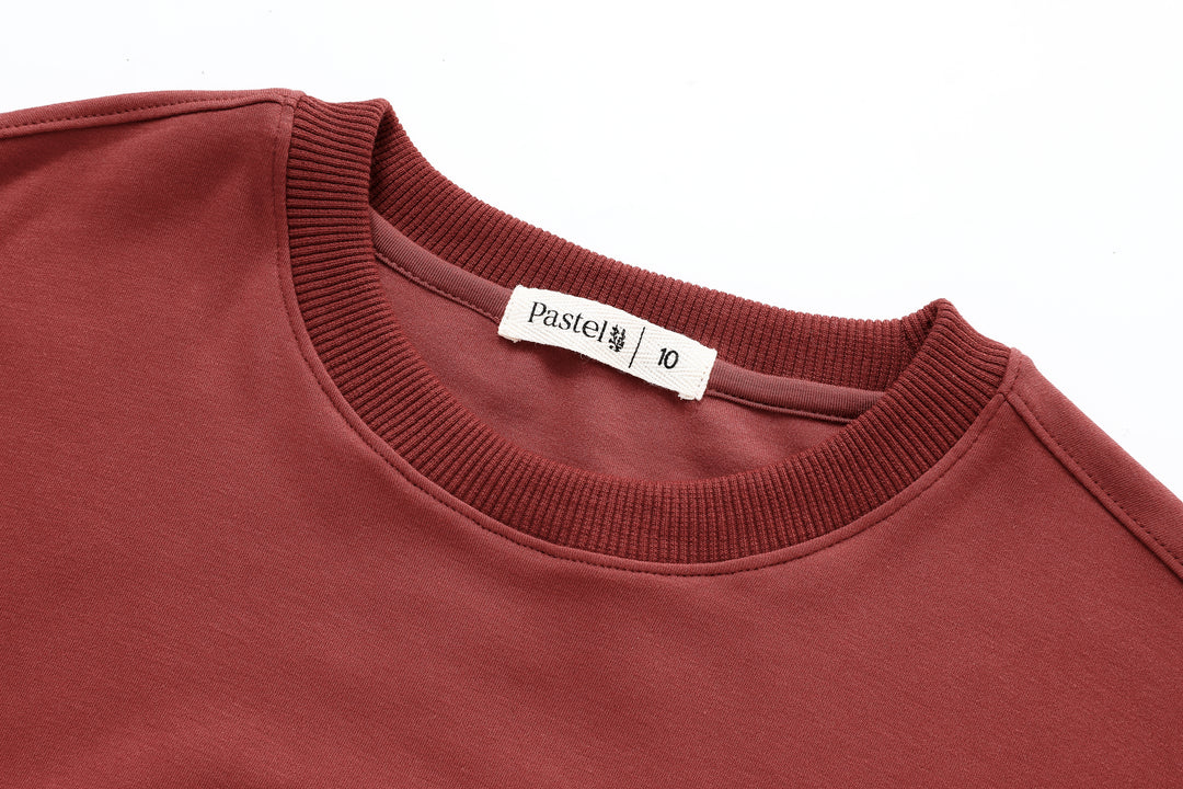COZY RAINBOW NIGHTGOWN-RUST