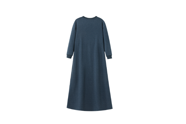 JAIME LE PASTEL EMBLEM NIGHTGOWN-INDIGO