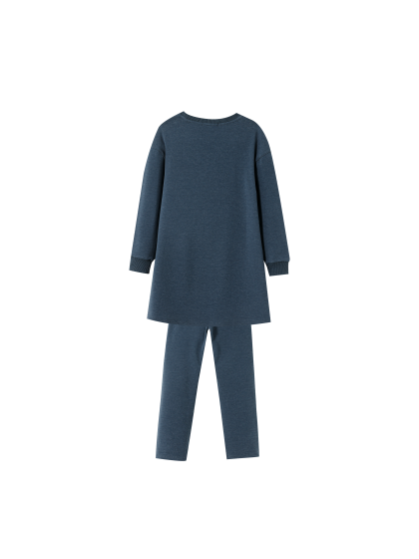 JAIME LE PASTEL EMBLEM NIGHTSHIRT-INDIGO