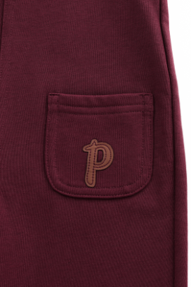SIDE POCKET ROMPER-BURGUNDY