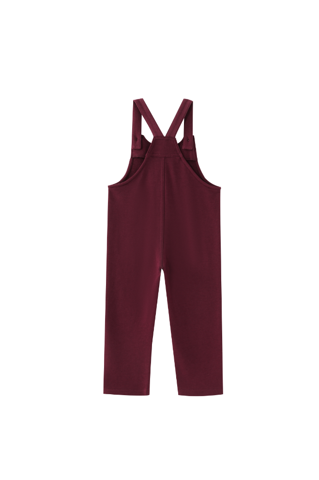 SIDE POCKET ROMPER-BURGUNDY