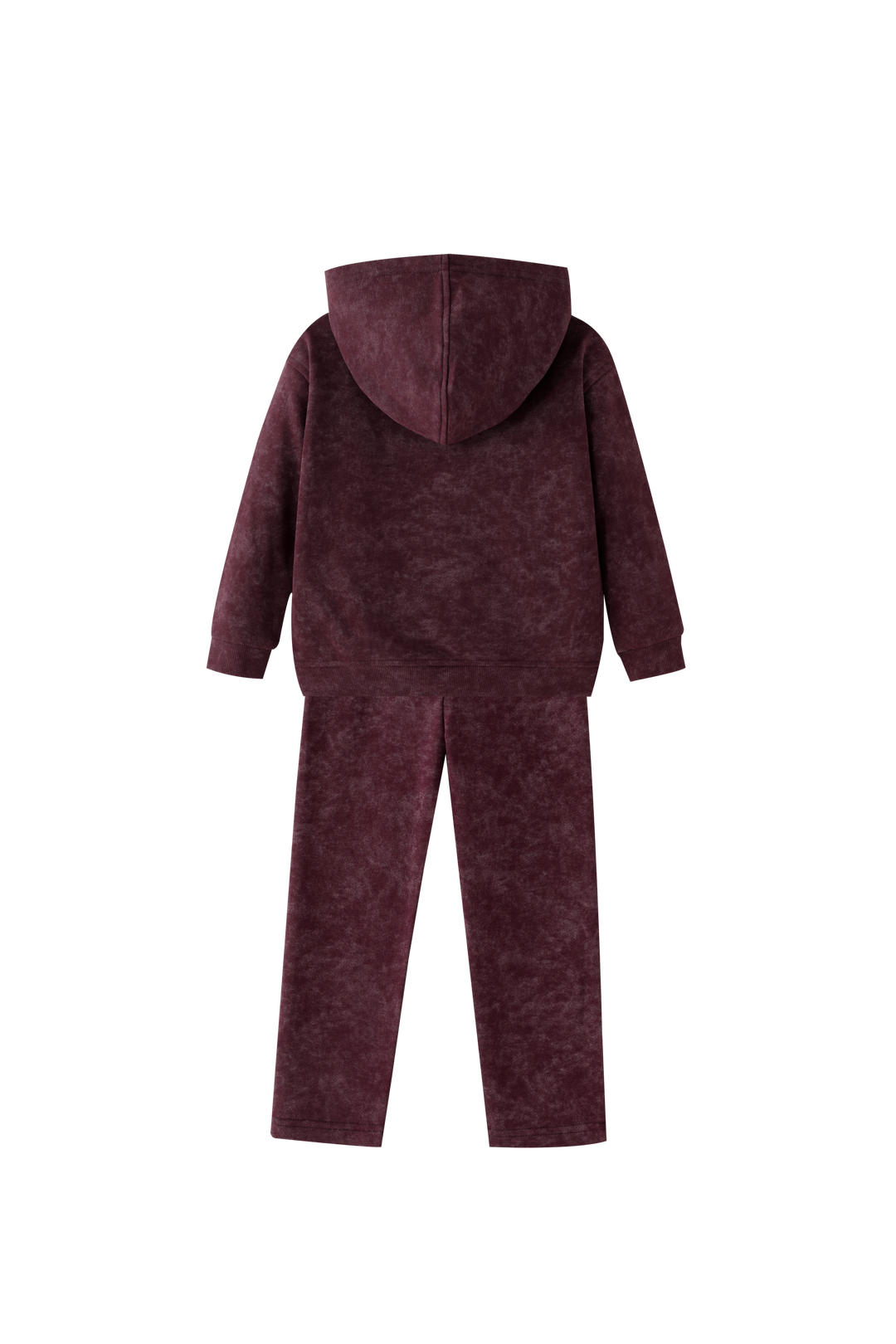 "P" EMBLEM TIE DYE TRACKSUIT-BURGUNDY