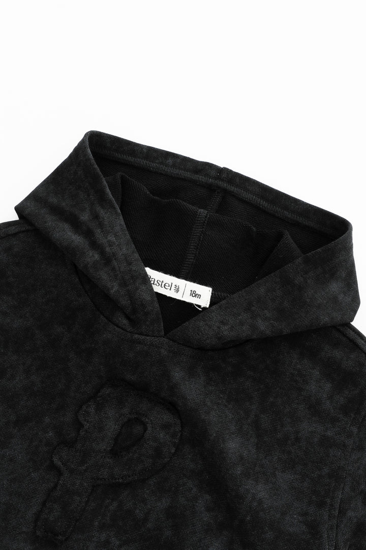 "P" EMBLEM TIE DYE TRACKSUIT-BLACK