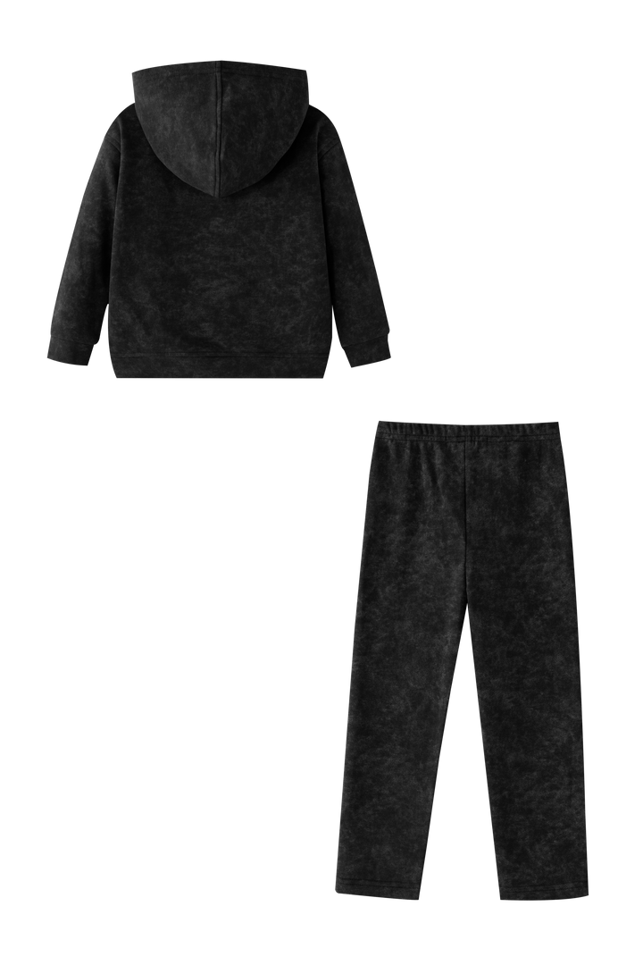"P" EMBLEM TIE DYE TRACKSUIT-BLACK
