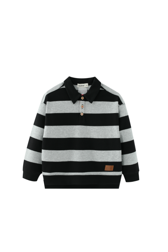 STRIPED POLO-GREY STRIPED