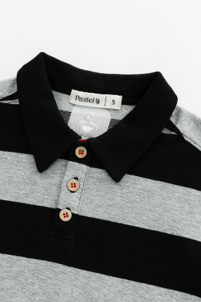 STRIPED POLO-GREY STRIPED