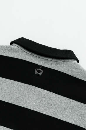 STRIPED POLO-GREY STRIPED