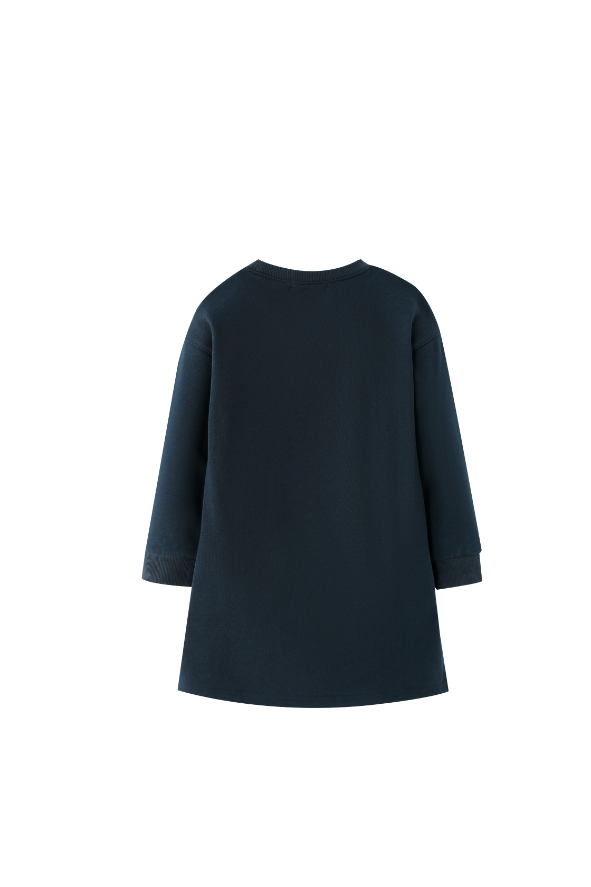 TWELVE 23 SWEAT DRESS-NAVY