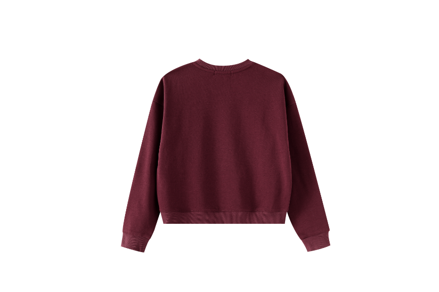 TEEN SWEAT WITH "P" EMBLEM-BURGUNDY