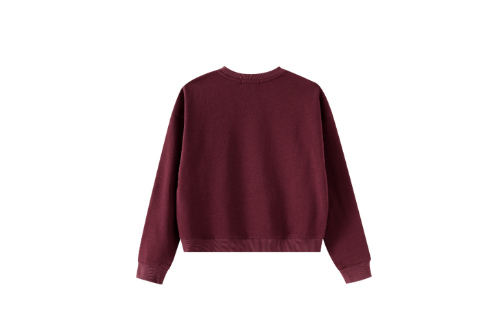 TEEN SWEAT WITH "P" EMBLEM-BURGUNDY