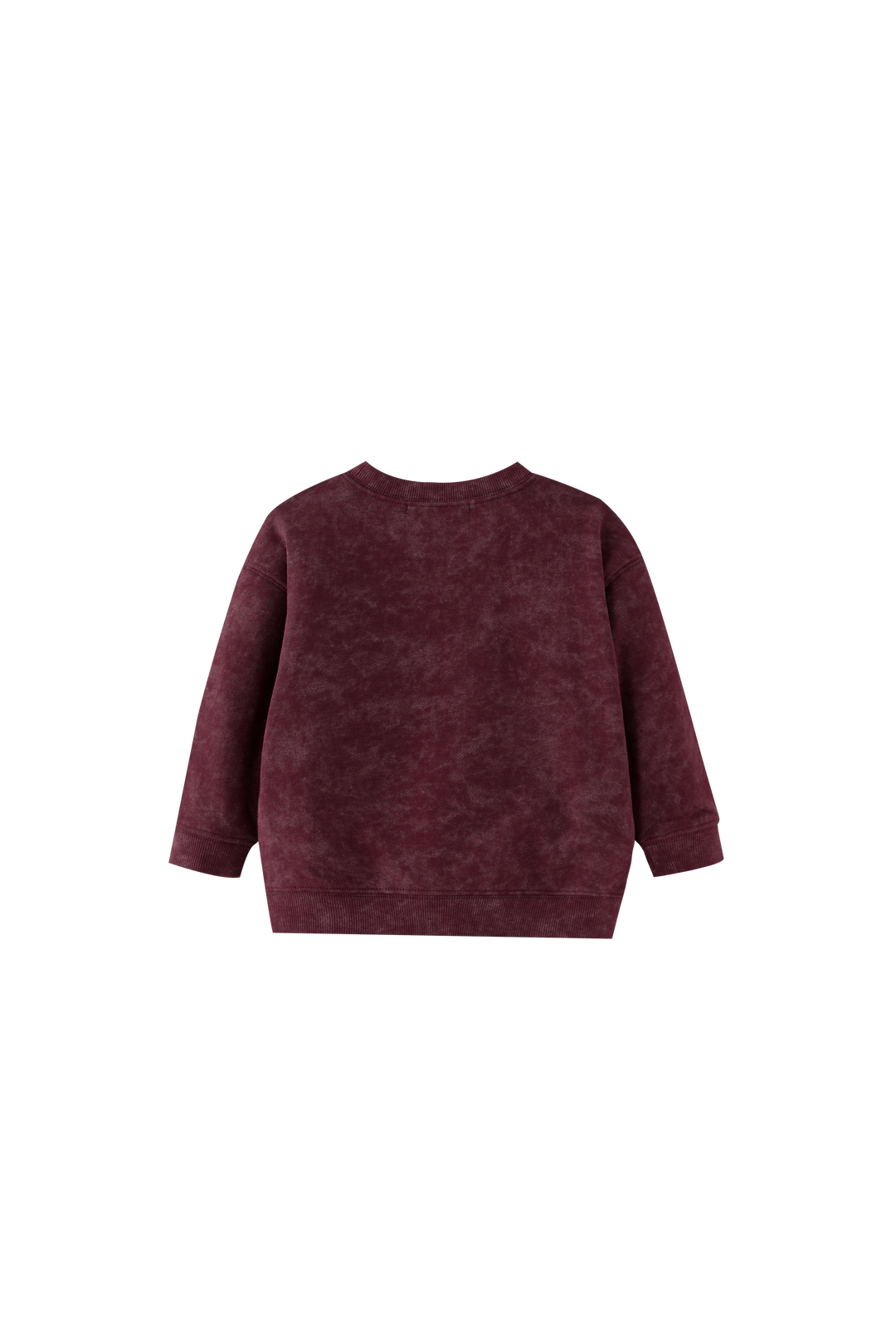 1223 TIE DYE SWEAT-BURGUNDY