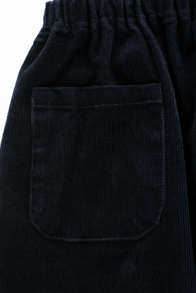 THIN STRAPPED CORDUROY JUMPER-NAVY