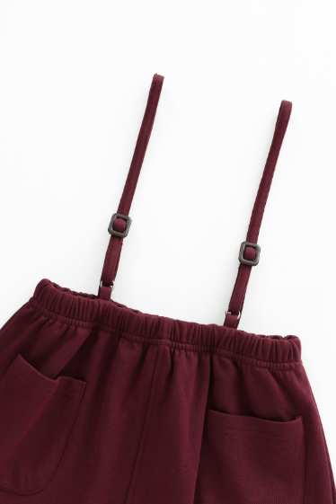 THIN STRAPPED JUMPER-BURGUNDY