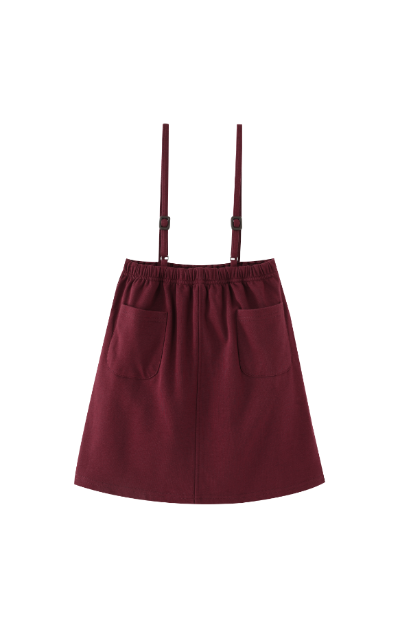 THIN STRAPPED JUMPER-BURGUNDY