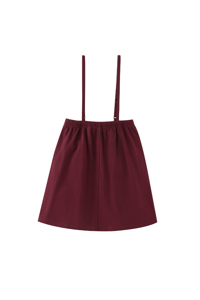THIN STRAPPED JUMPER-BURGUNDY