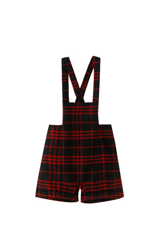RED PLAID SHORTAL-RED PLAID