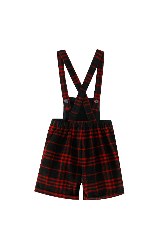 RED PLAID SHORTAL-RED PLAID