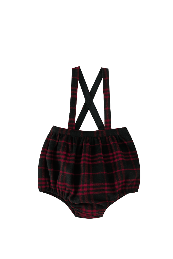 RED PLAID BLOOMER-RED PLAID