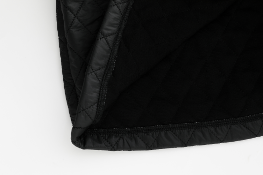HIGH WAISTED QUILTED JUMPER-BLACK