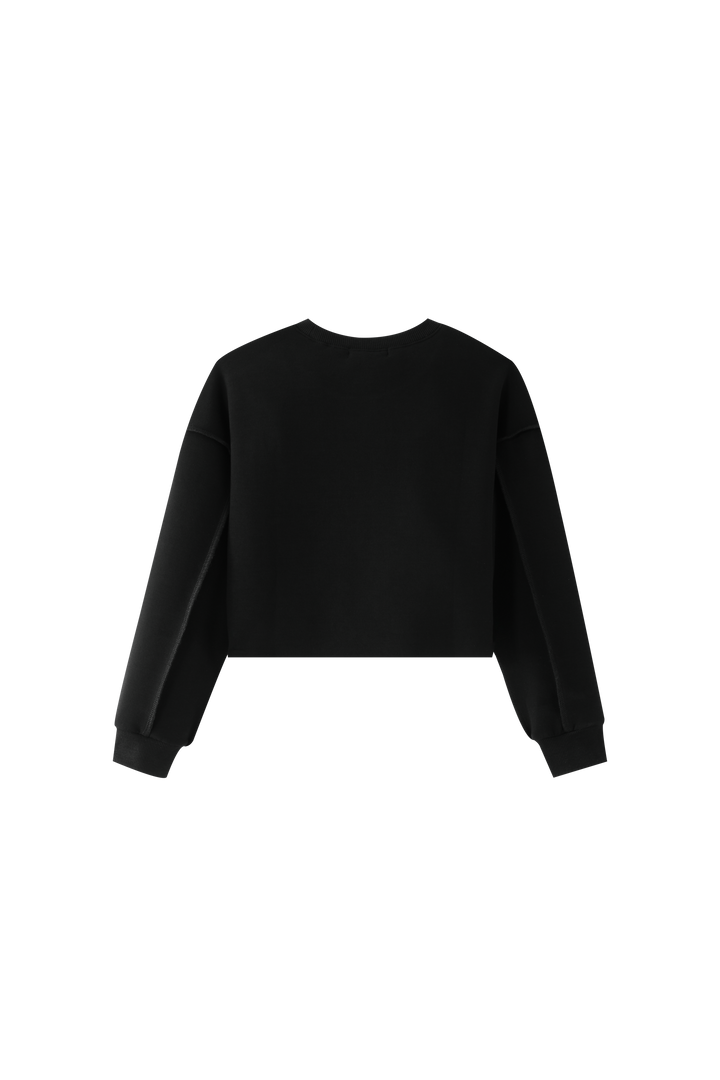 EMBROIDERED BUTTERFLY TOP-BLACK