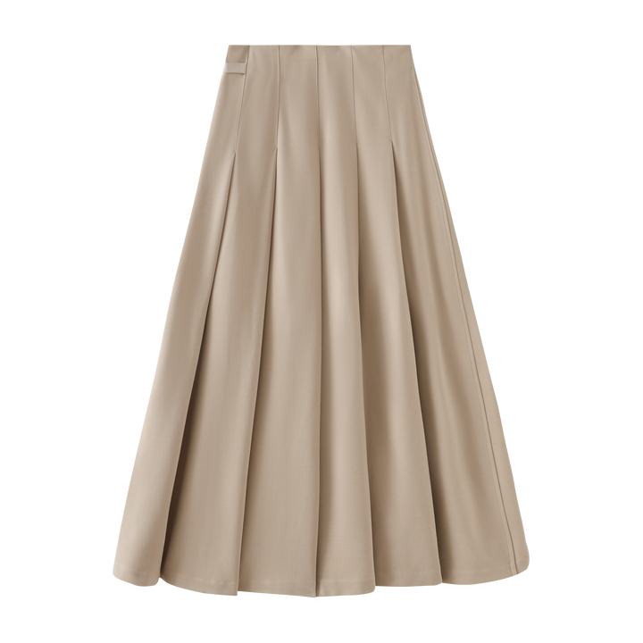TEEN SKIRT WITH SIDE STRAP-BEIGE