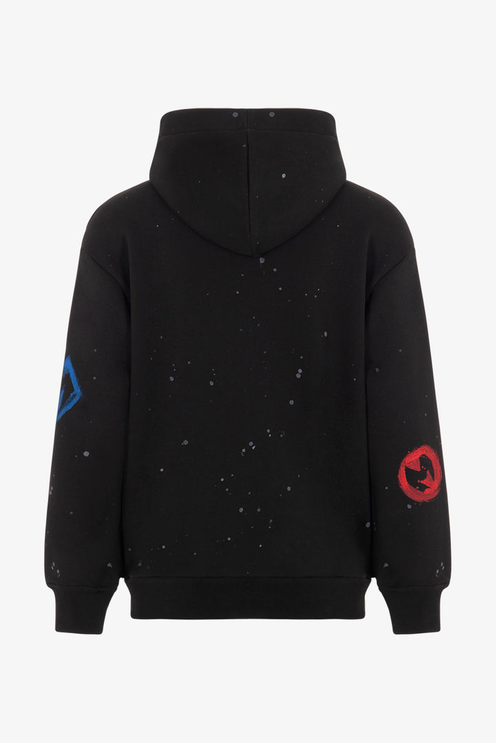 ZIP HOODIE BOY-WASHED BLACK