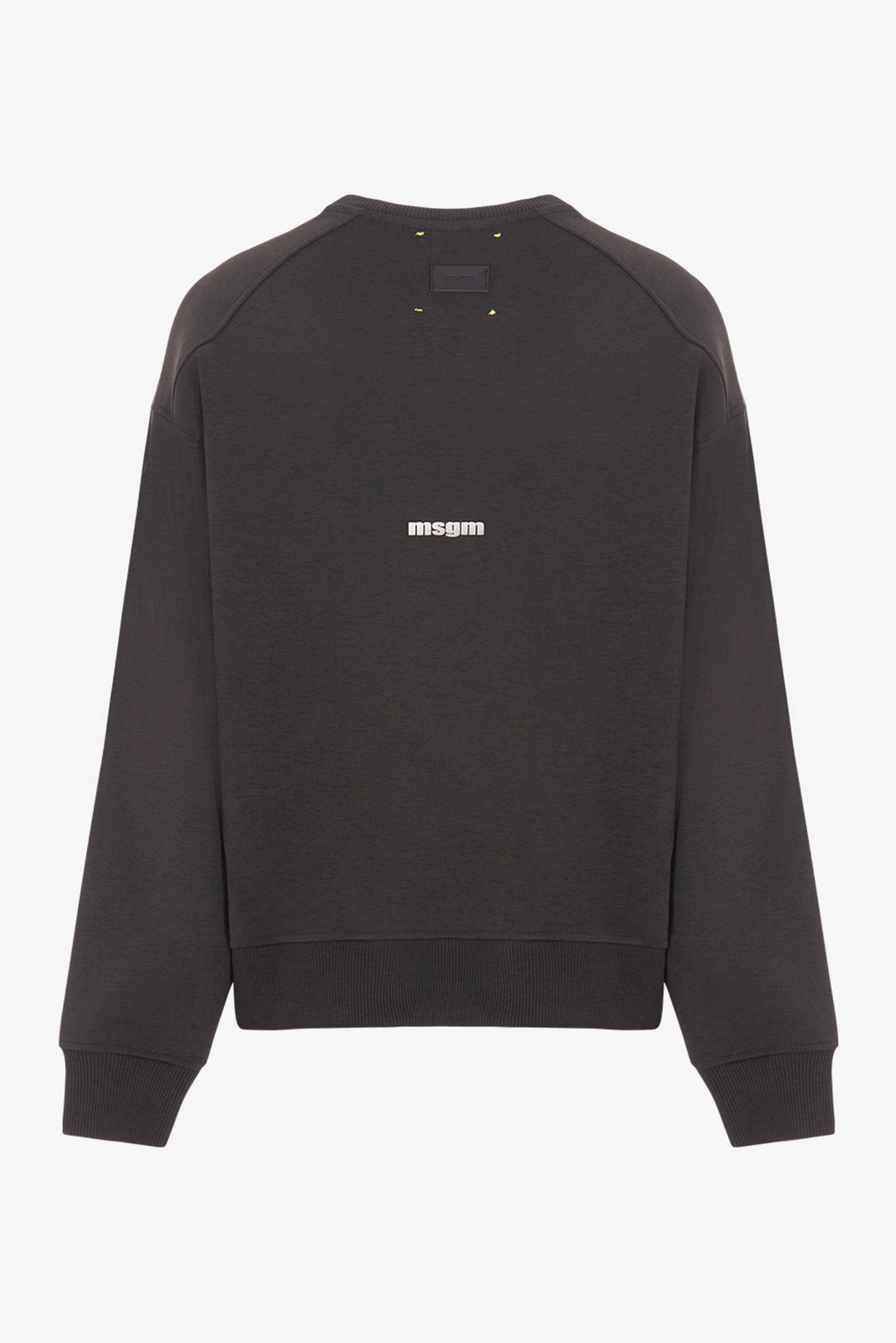 INTERLOCK SWEATSHIRT UNISEX-WASHED BLACK