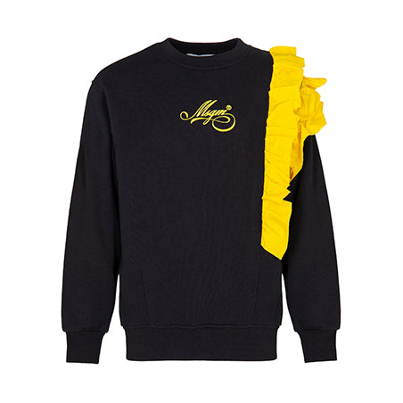 F6MSJGSW108 BLACK OVER SWEATSHIRT GIRL