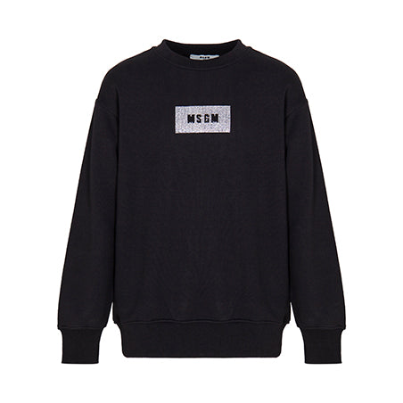 F6MSJGSW208 BLACK OVER SWEATSHIRT GIRL