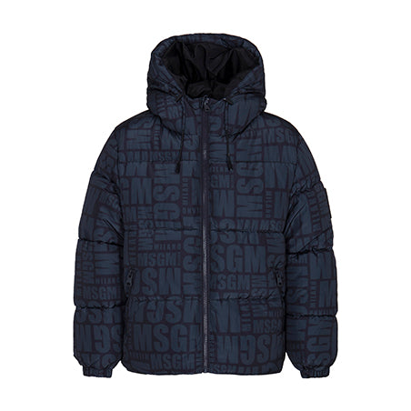 F6MSJUPF005 BLACK NYLON PUFFER UNISEX