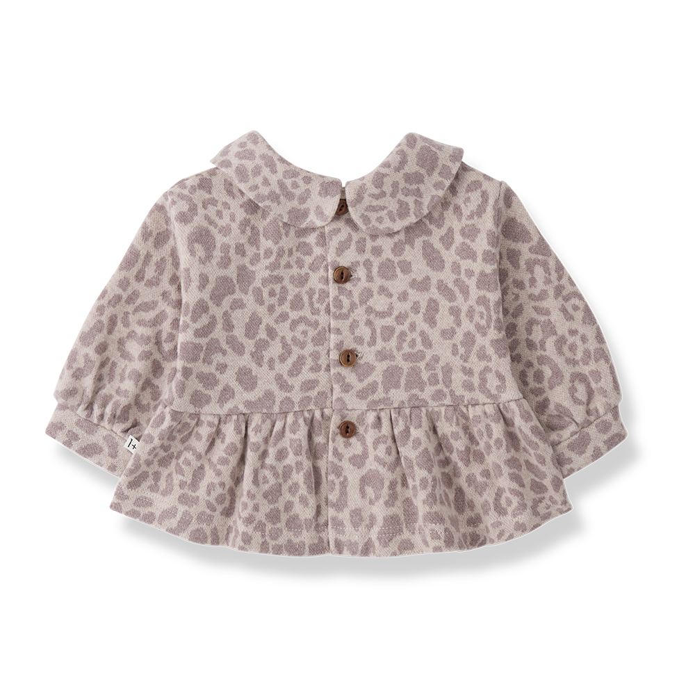 FERRARA COLLAR BLOUSE - NUDE