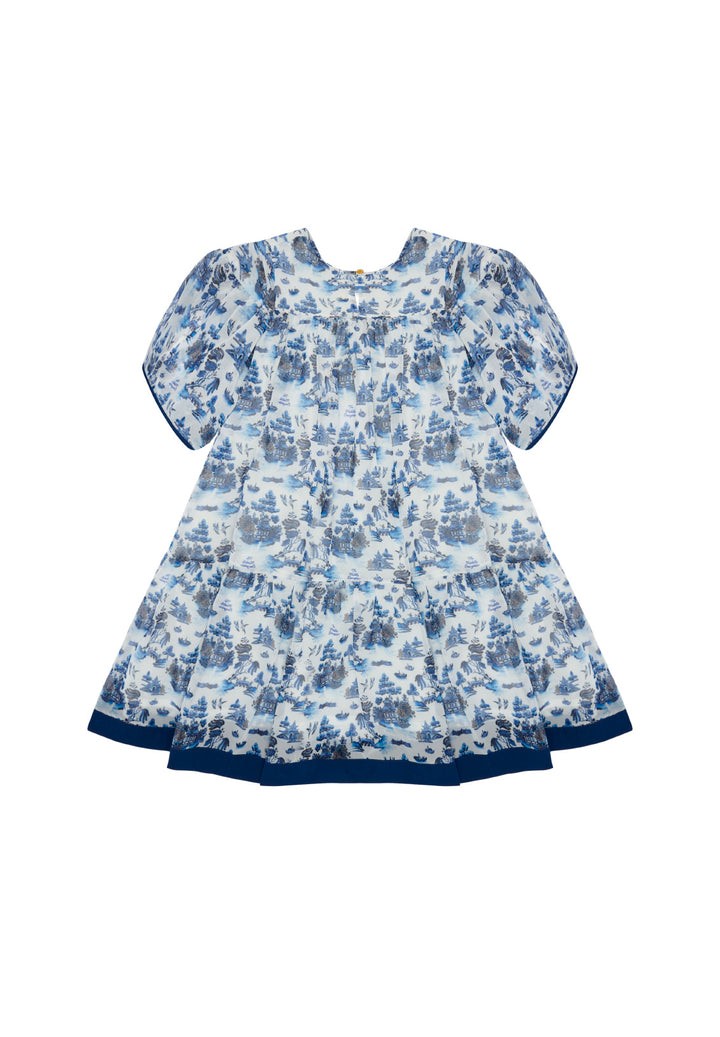 FLOAT YOUR BOAT DRESS-WILLOW PATTERN