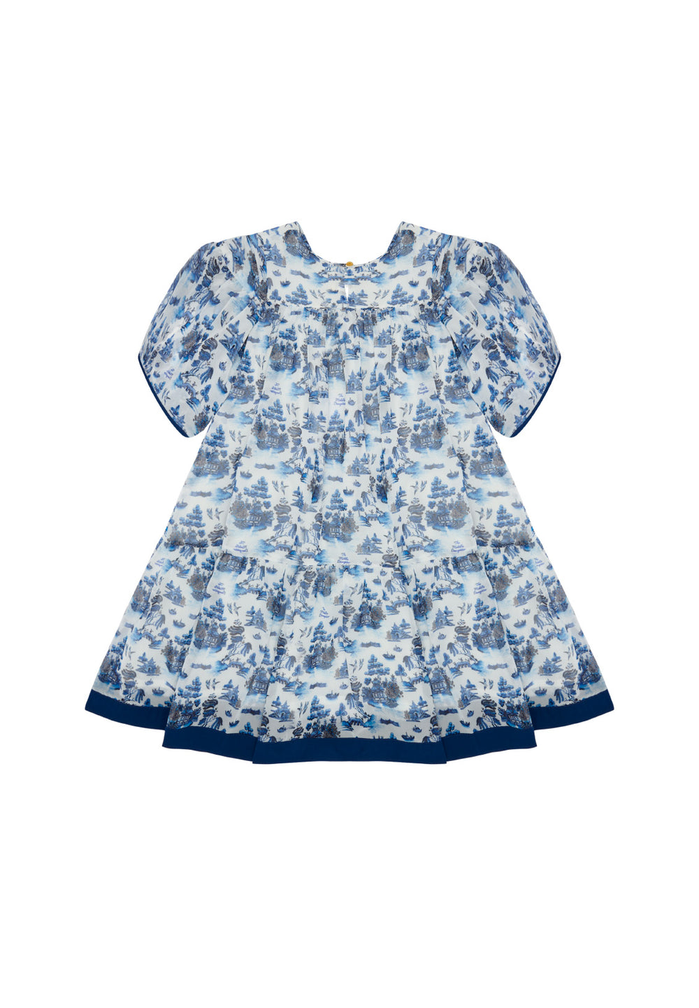 FLOAT YOUR BOAT DRESS-WILLOW PATTERN