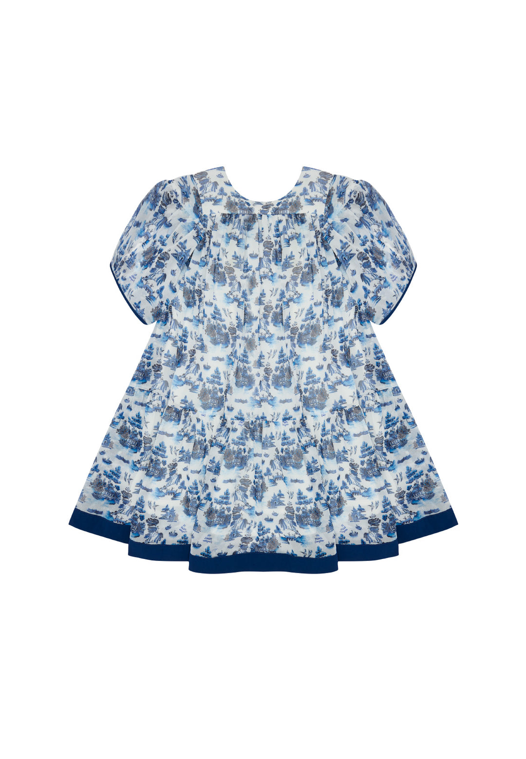 FLOAT YOUR BOAT SPECIAL LENGTH DRESS-WILLOW PATTERN