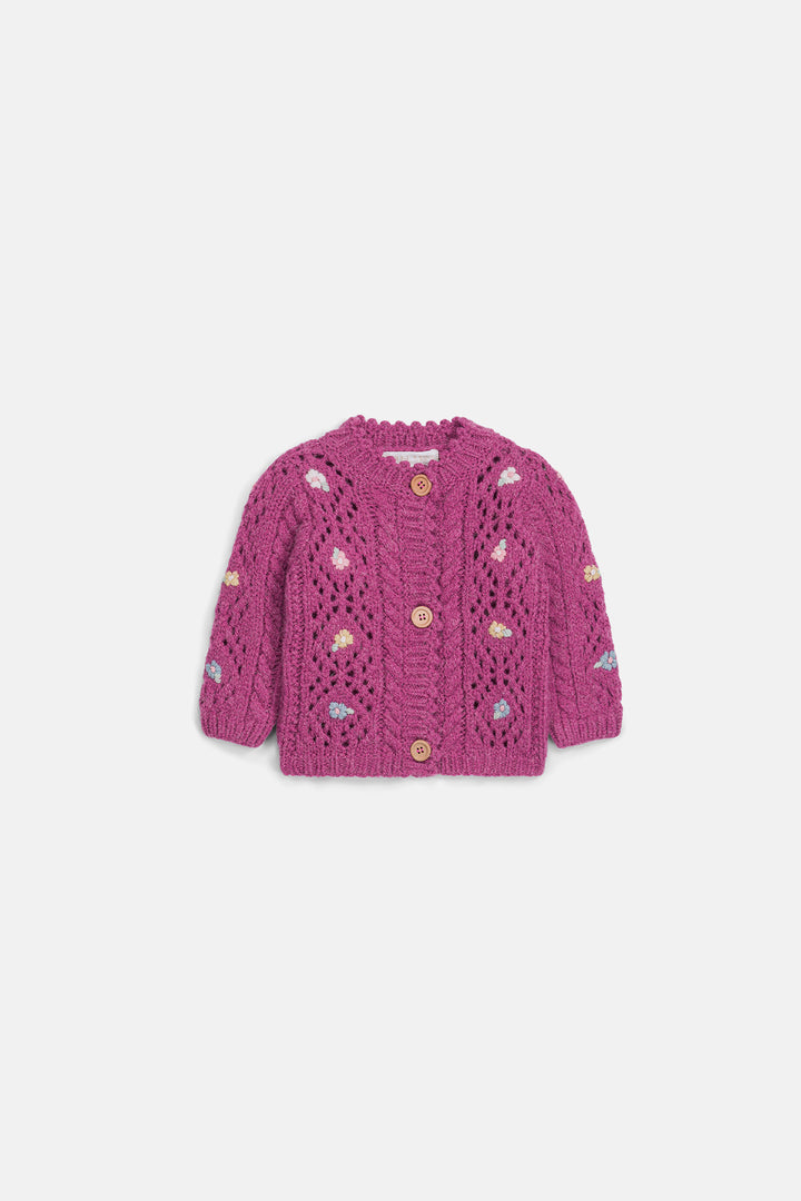 CARDIGAN MONYLA-RASPBERRY