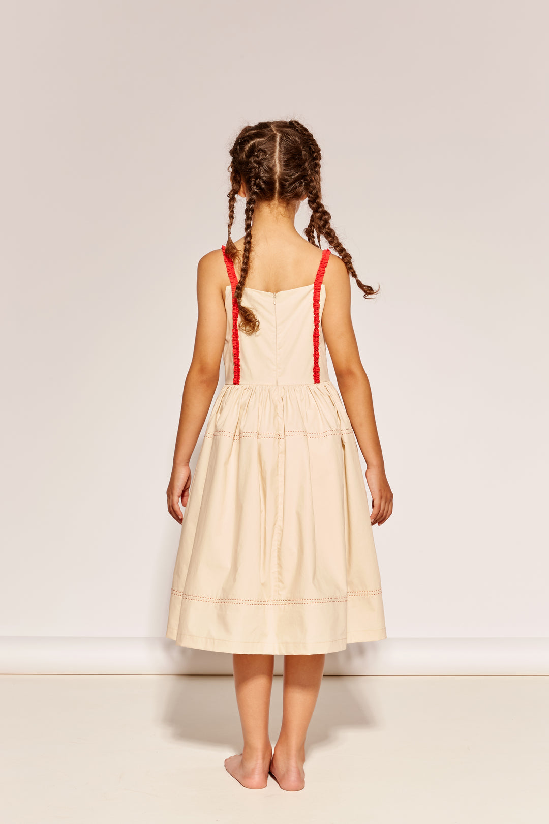 FROM A LONG LINE DRESS - CASHEW