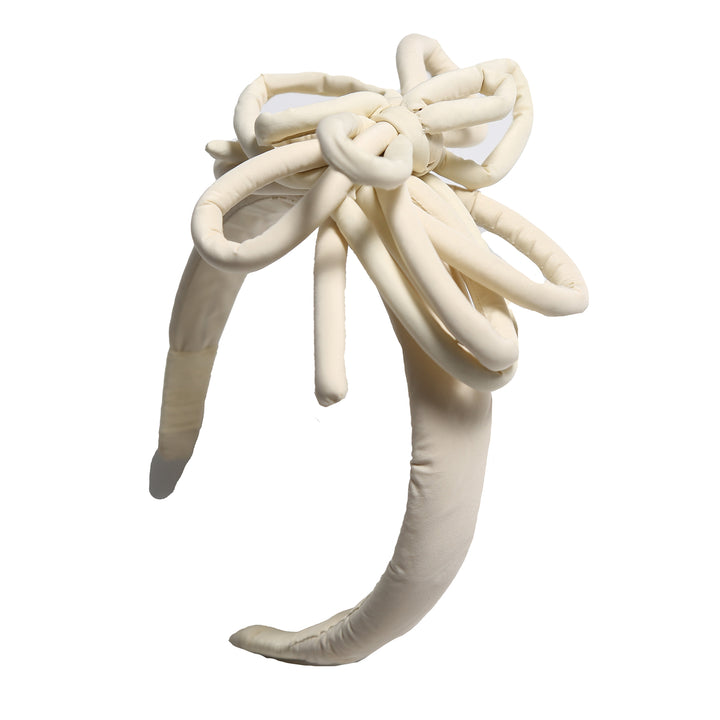 AC596S-LUNA BOW BLOOM HEADBAND-OPAL