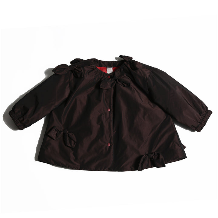 TP118S-BABY ESTRELLA BOW TOPPER-RAISIN